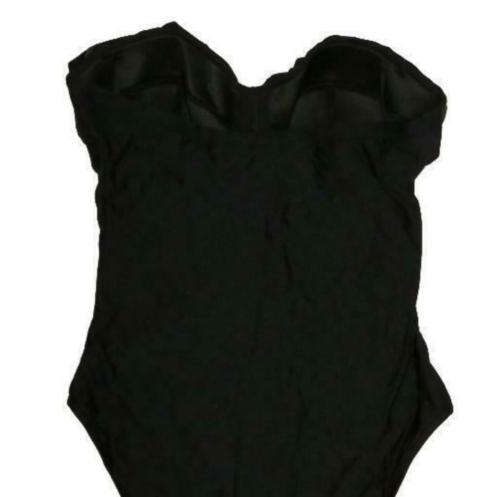 JCrew Ruffled Underwire One-Piece Swim G1736 Blk - Picture 4 of 4